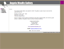 Tablet Screenshot of angelawoulfegallery.com